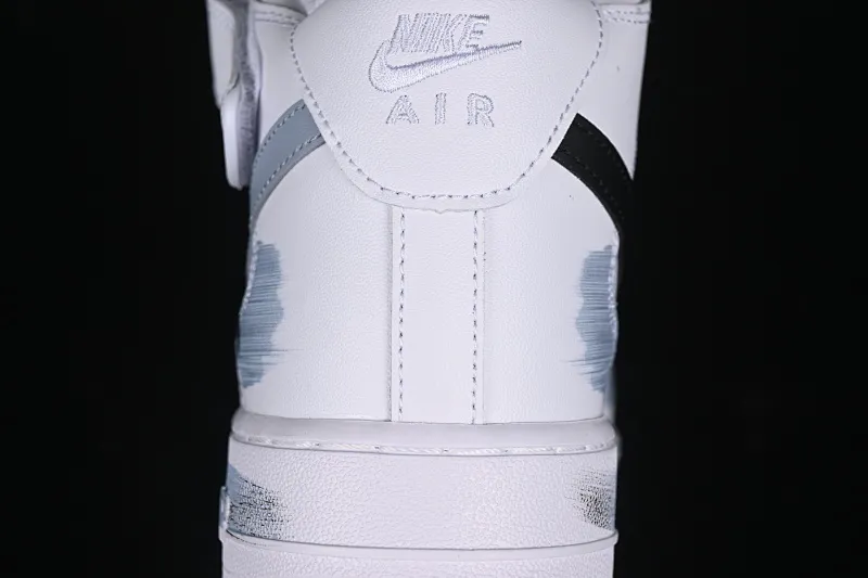 All categories Nk Air Force 1 Air Force series Nk Air Force 1 Mid Air Force mid-top Nk Air Force 1 Mid Hand-painted Fractured Three-hook shadow Inkjet painting Air Force 1 strap mid-top casual sneakers CW2289-111